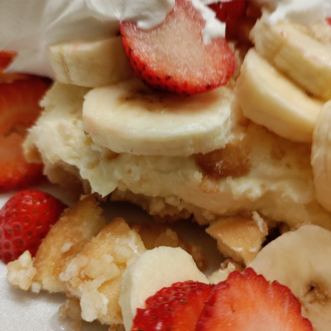 Strawberry Banana Cream Cheesecake