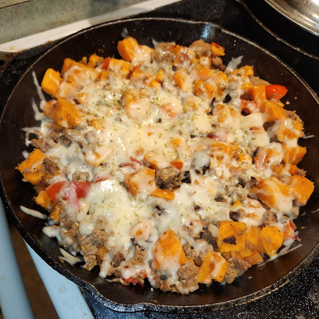 Ground Turkey Sweet Potato Skillet