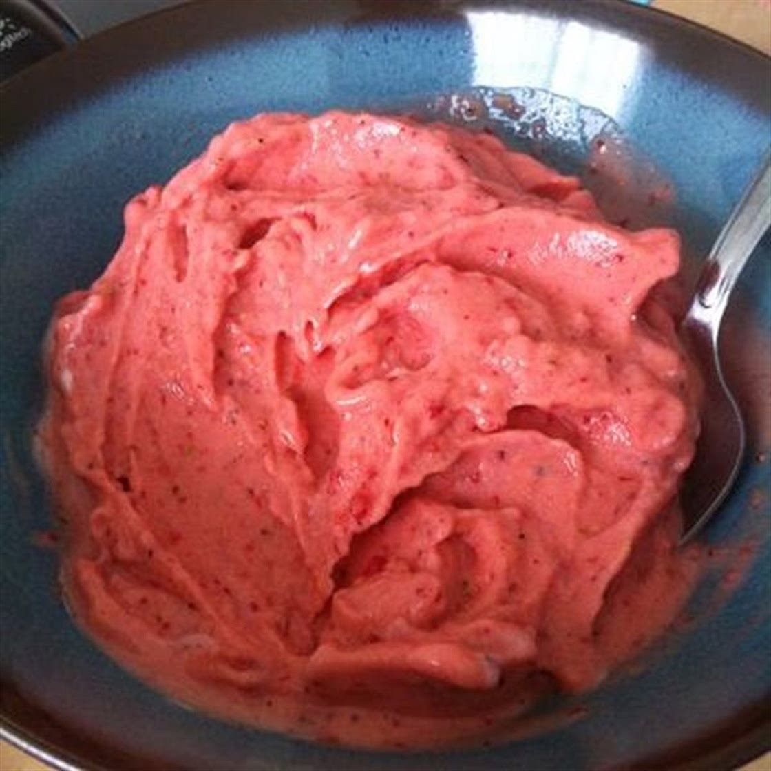 Strawberry Peach Sorbet