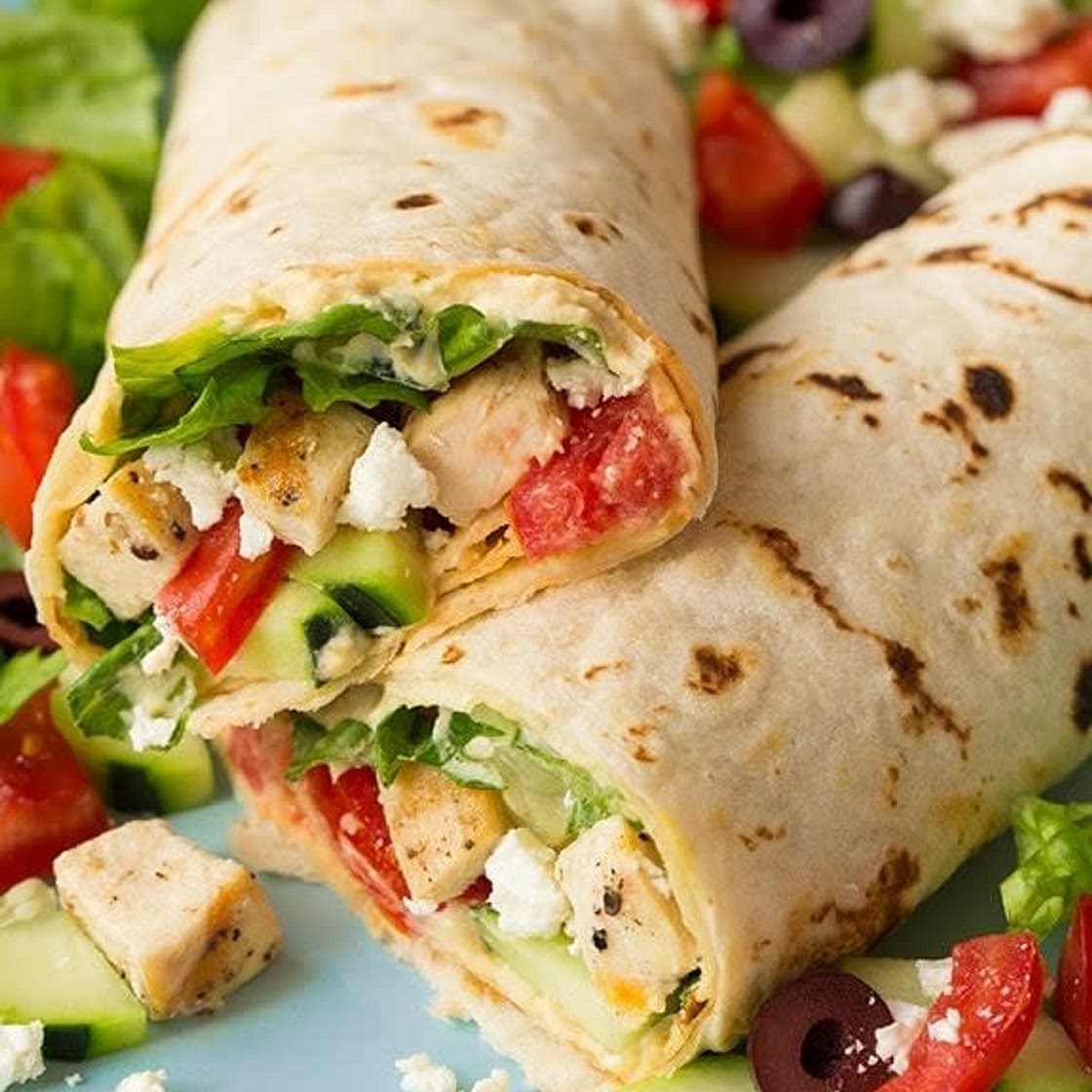 Greek Chicken Wraps