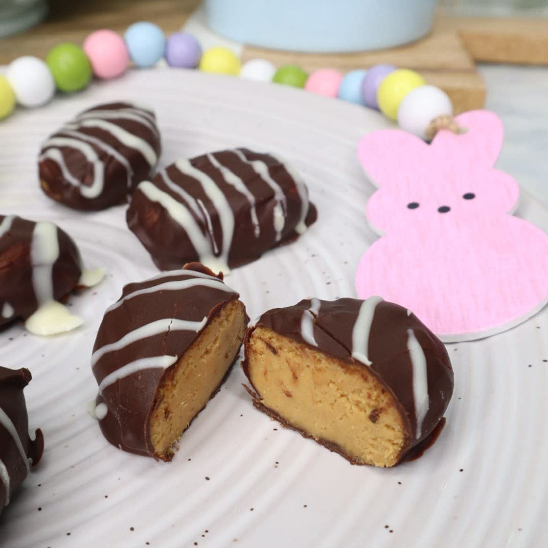 Peanut Butter Chocolate Covered Easter Eggs