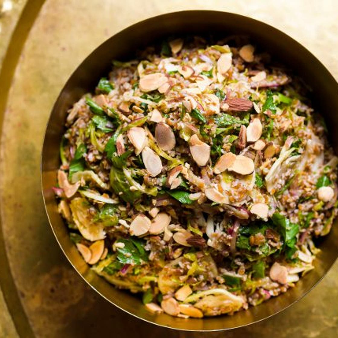 Fresh Fennel and Brussels Sprouts Tabbouleh