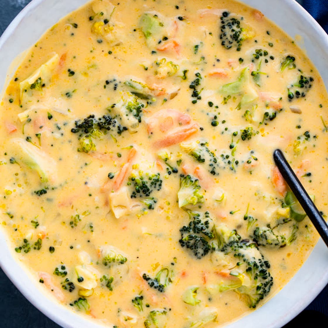 Cheddar broccoli soup