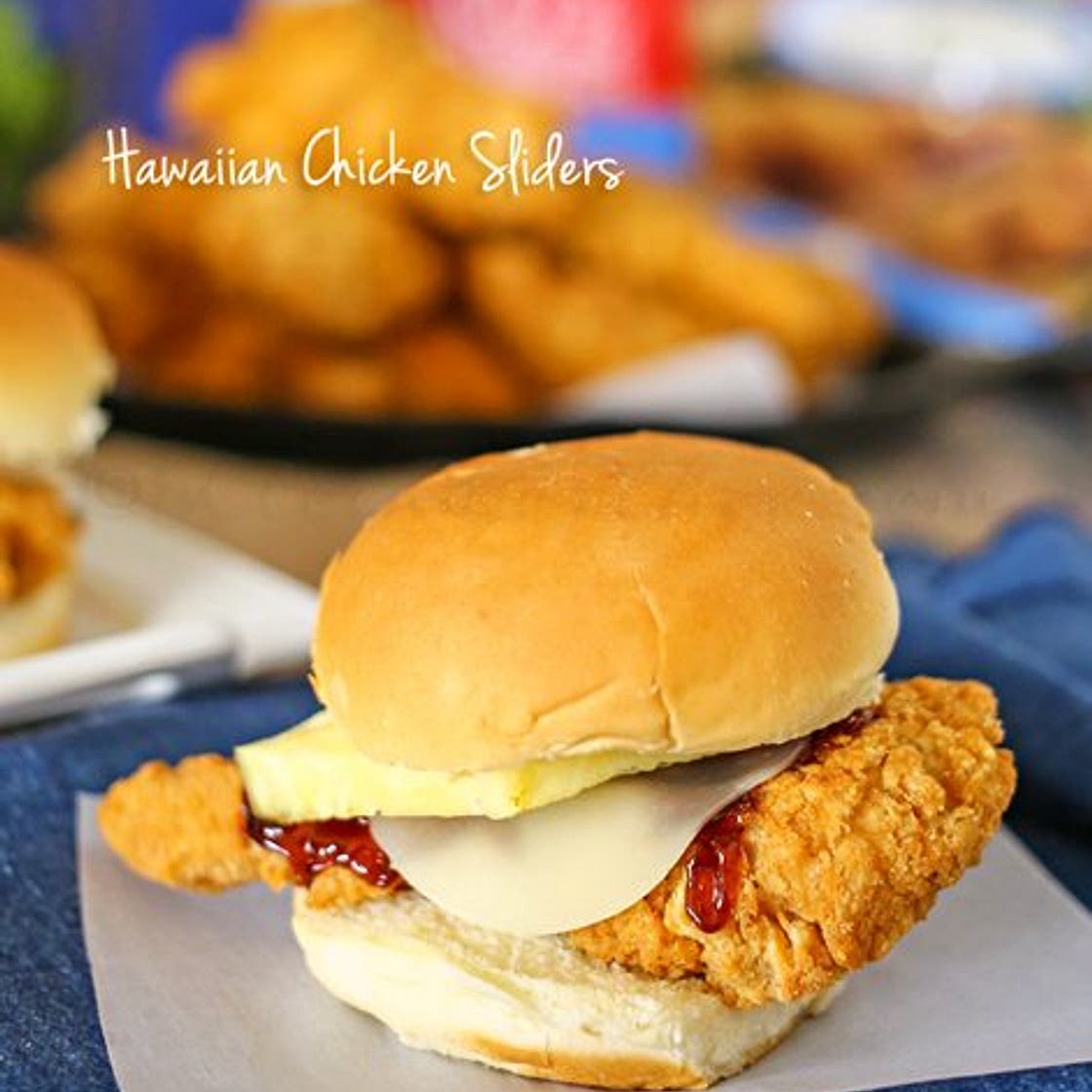 Hawaiian Chicken Sliders