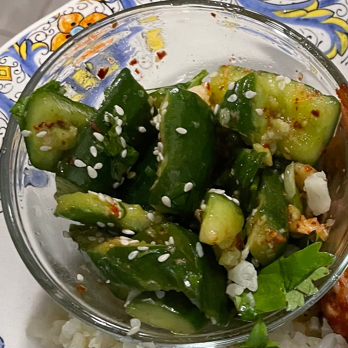 Smashed Cucumber Salad