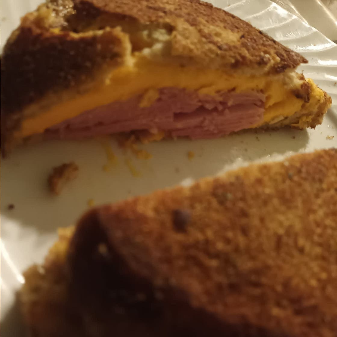 Ham and cheese sandwich bayashi style