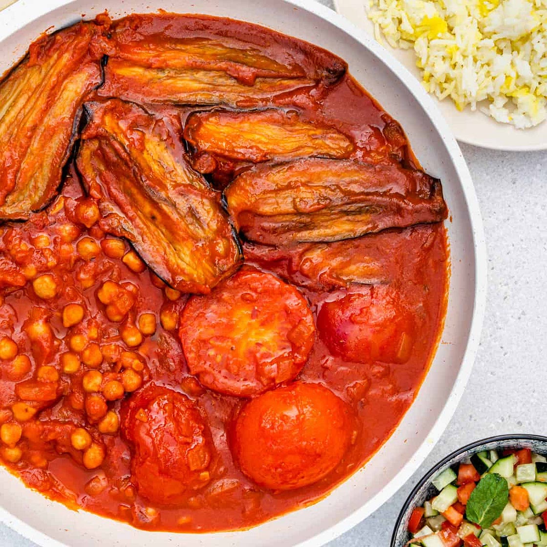 Khoresh Bademjan (Persian Eggplant Stew)
