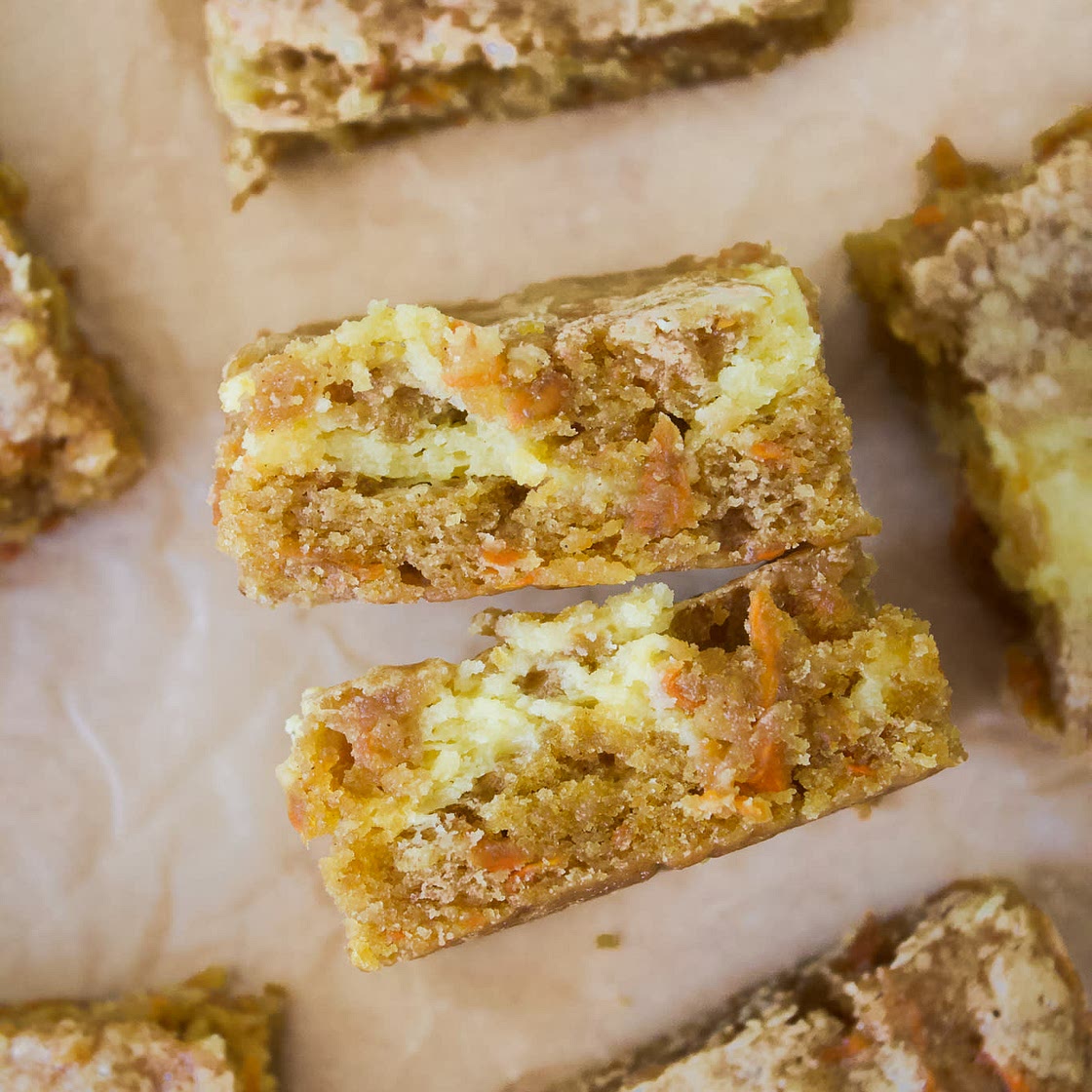 Carrot Cake Cheesecake Bars