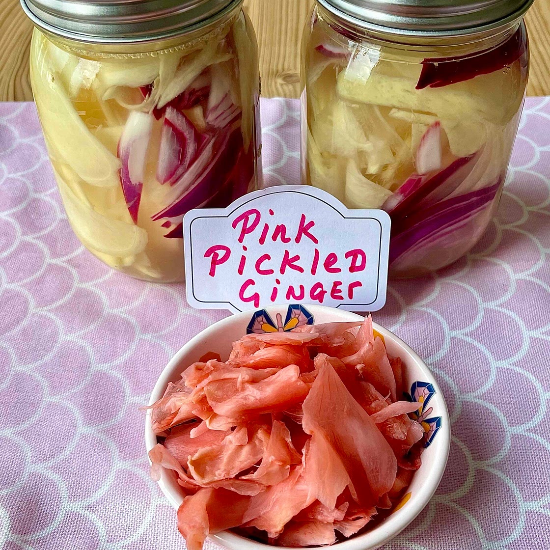 Pink Pickled Ginger