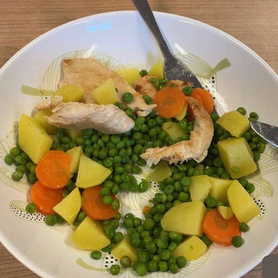 Aiguillettes de poulet aux légumes