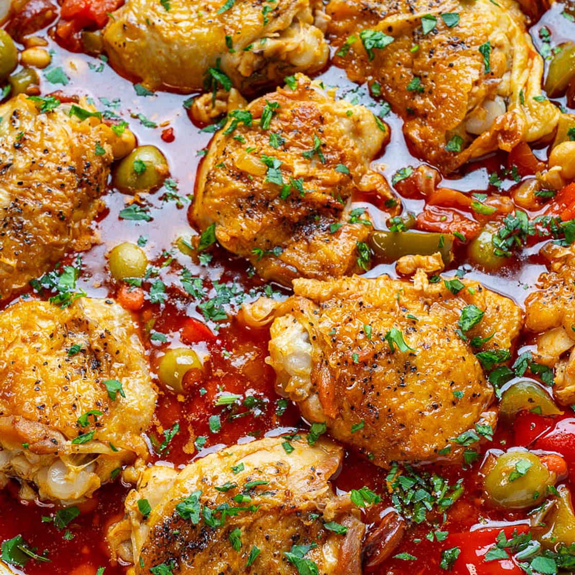 Spanish Style Chicken and Chorizo Stew