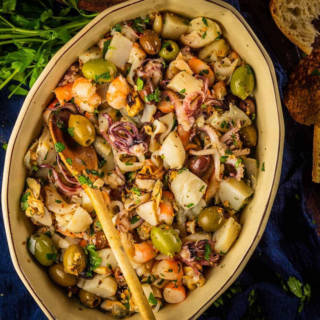 Italian Seafood Salad Recipe for Feast of the Seven Fishes