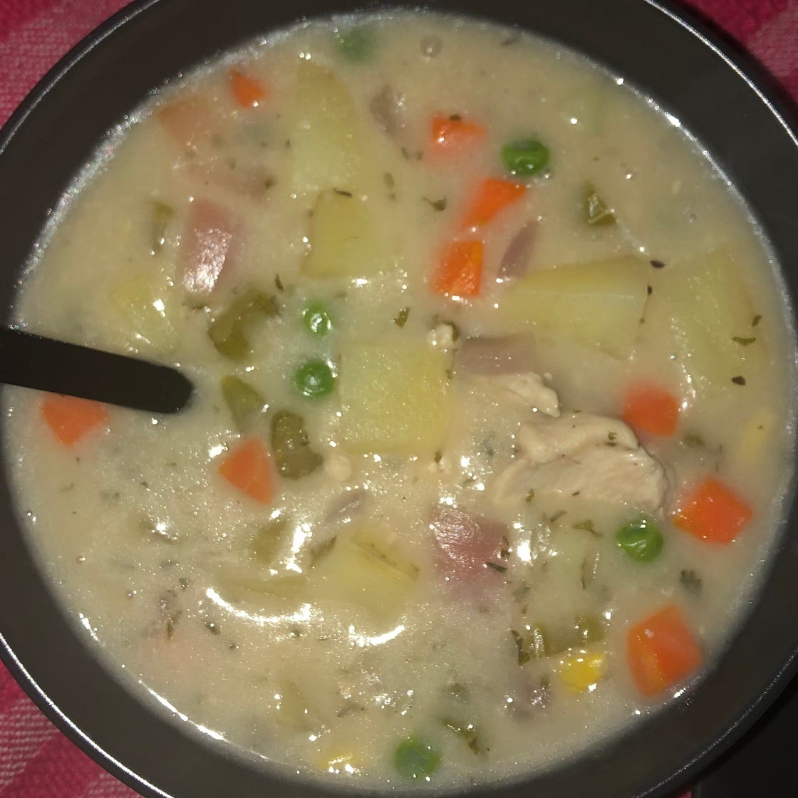 Chicken pot pie soup 