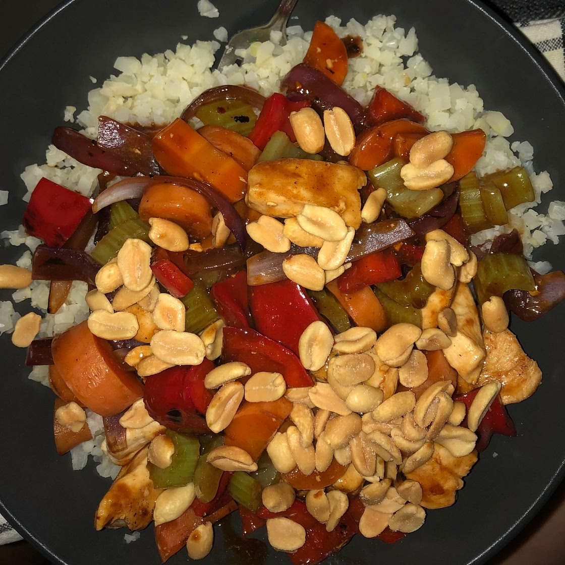 Healthy Kung pao chicken 