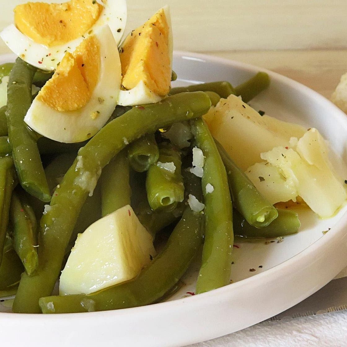 Cena: Ejotes con huevo