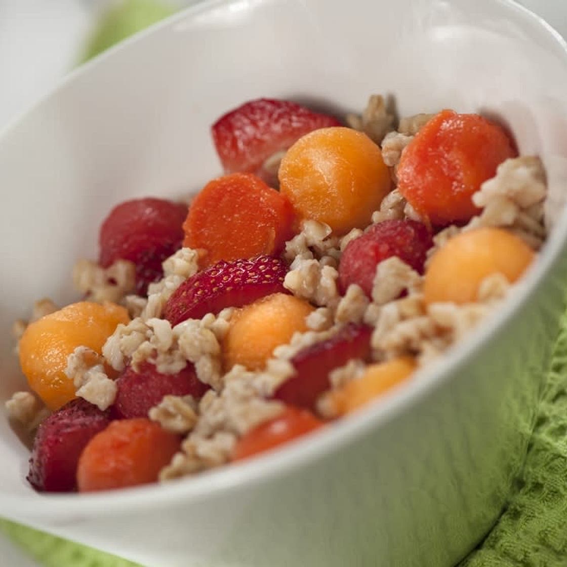 Desayuno: Avena y frutas