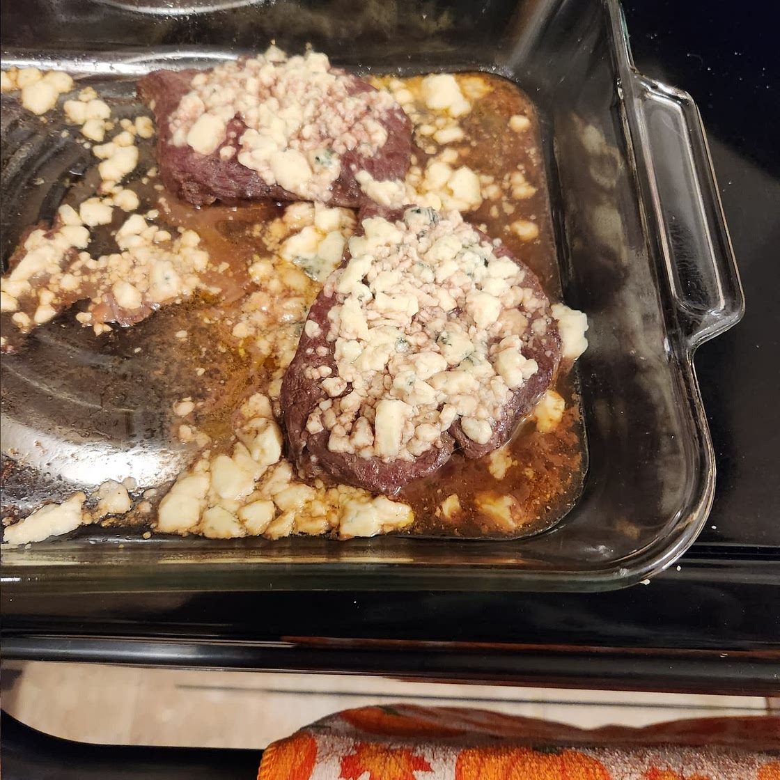 Bleu Cheese Crusted Steak