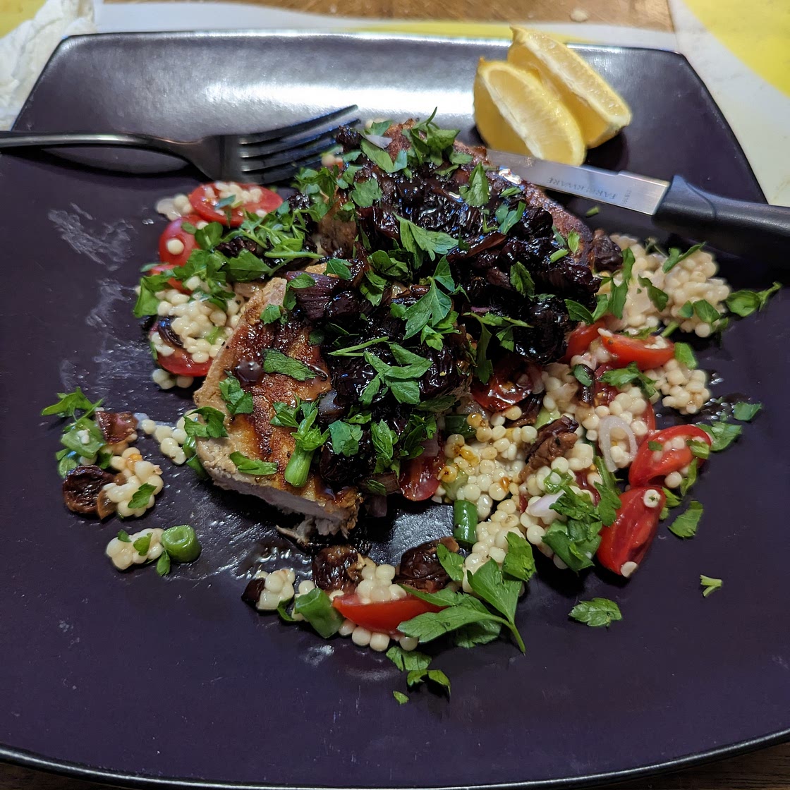 Cherry Drizzled Pork Chops