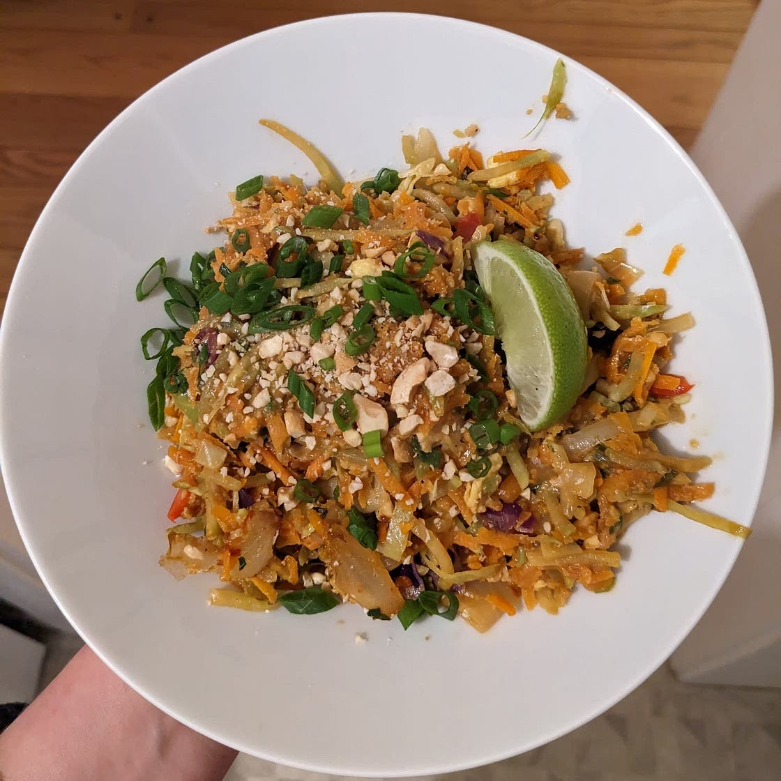 Healthy Chicken Pad Thai (Noodle-free!)