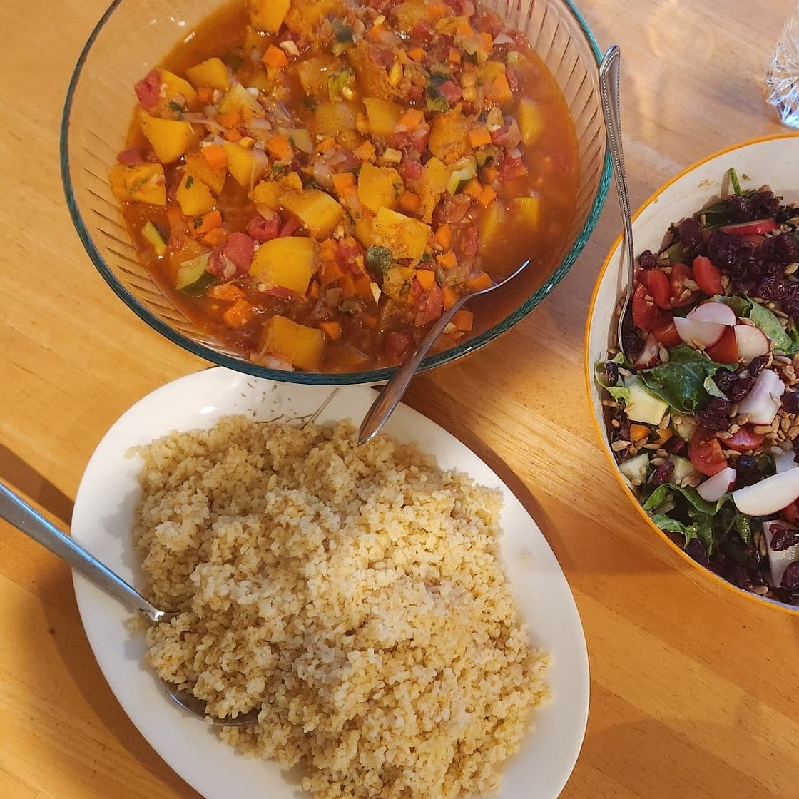 Butternut squash & chickpea tagine