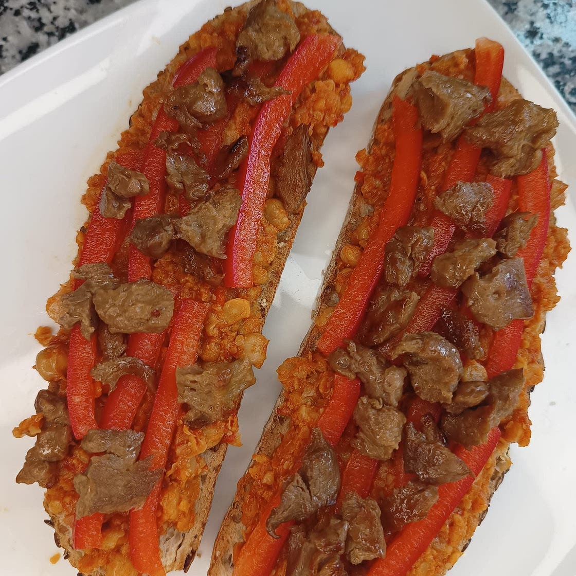 Vegan Seitan Chickpea Sandwich