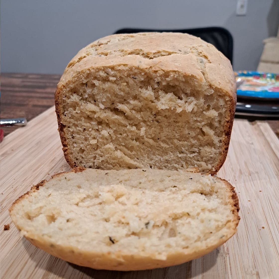 Bread Machine Parmesan Garlic Bread