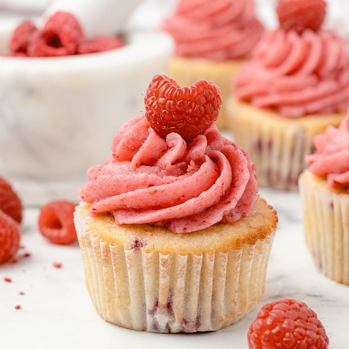 Raspberry Cupcakes