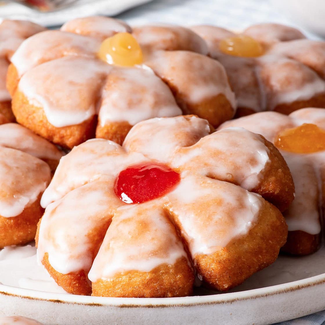 Gluten Free Flower Doughnuts (Fried Yeast Donuts)