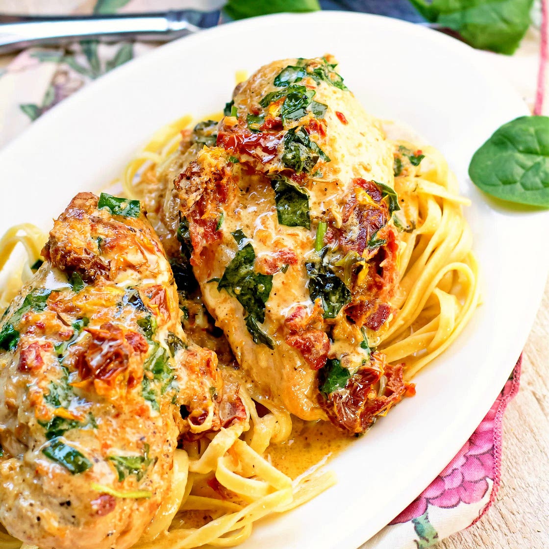 Slow Cooker Tuscan Chicken