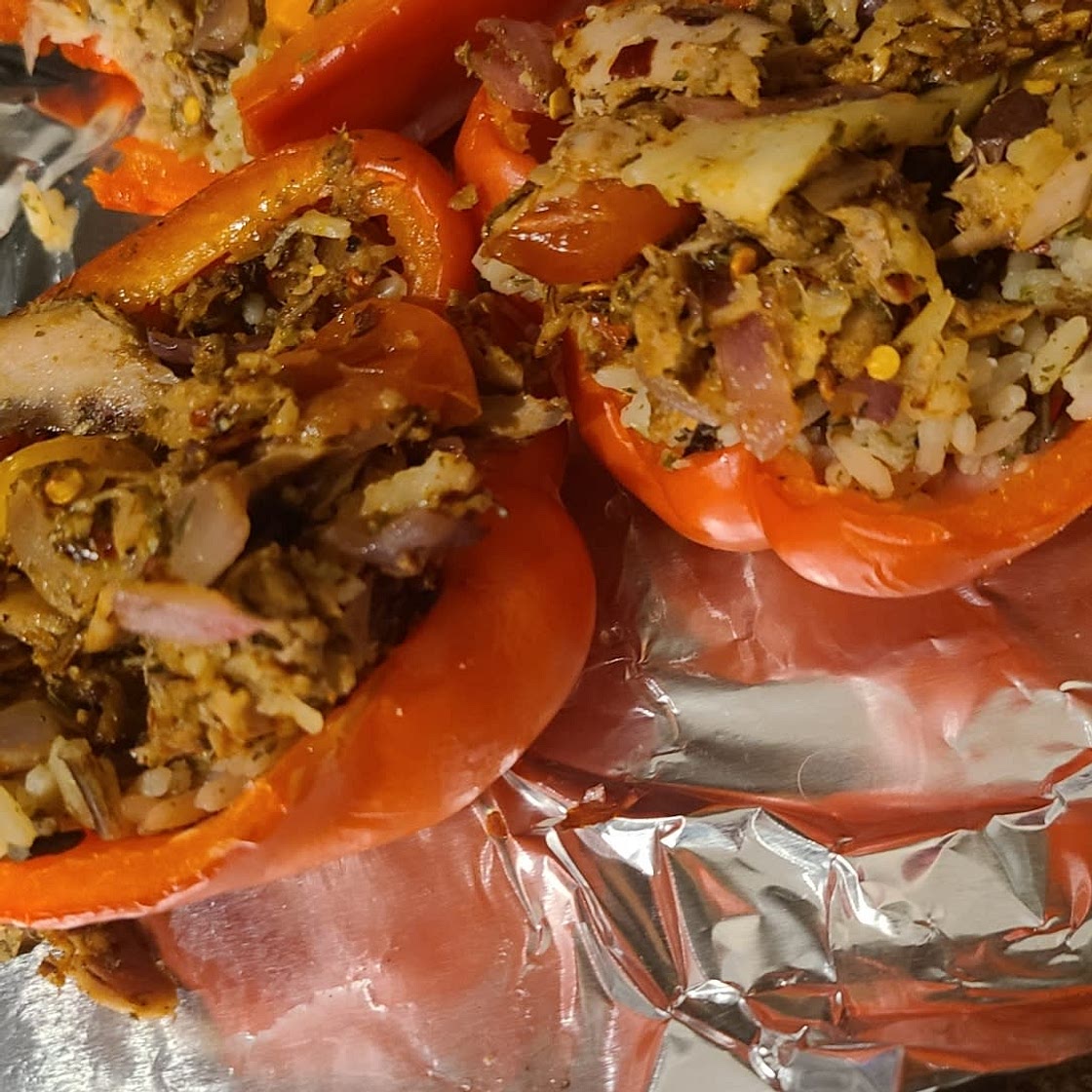 Tuna Stuffed Bell Peppers