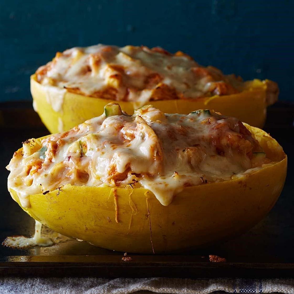 Chicken-Stuffed Spaghetti Squash