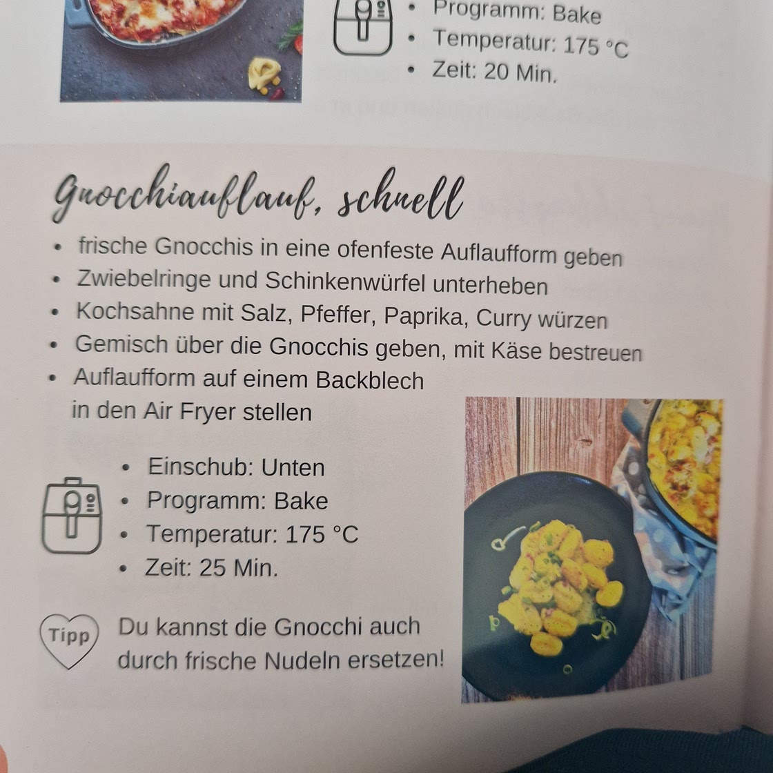 Gnocchiauflauf Air Fryer