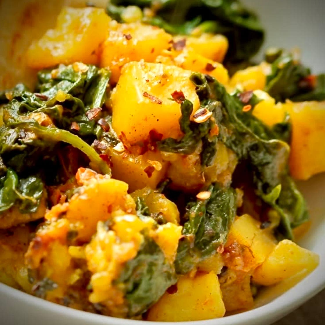 Potato & Spinach Mfarrakeh