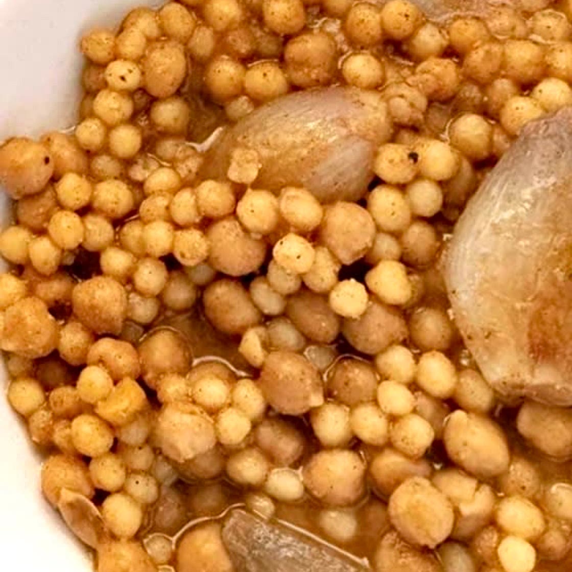Meatless Moghrabieh Stew
