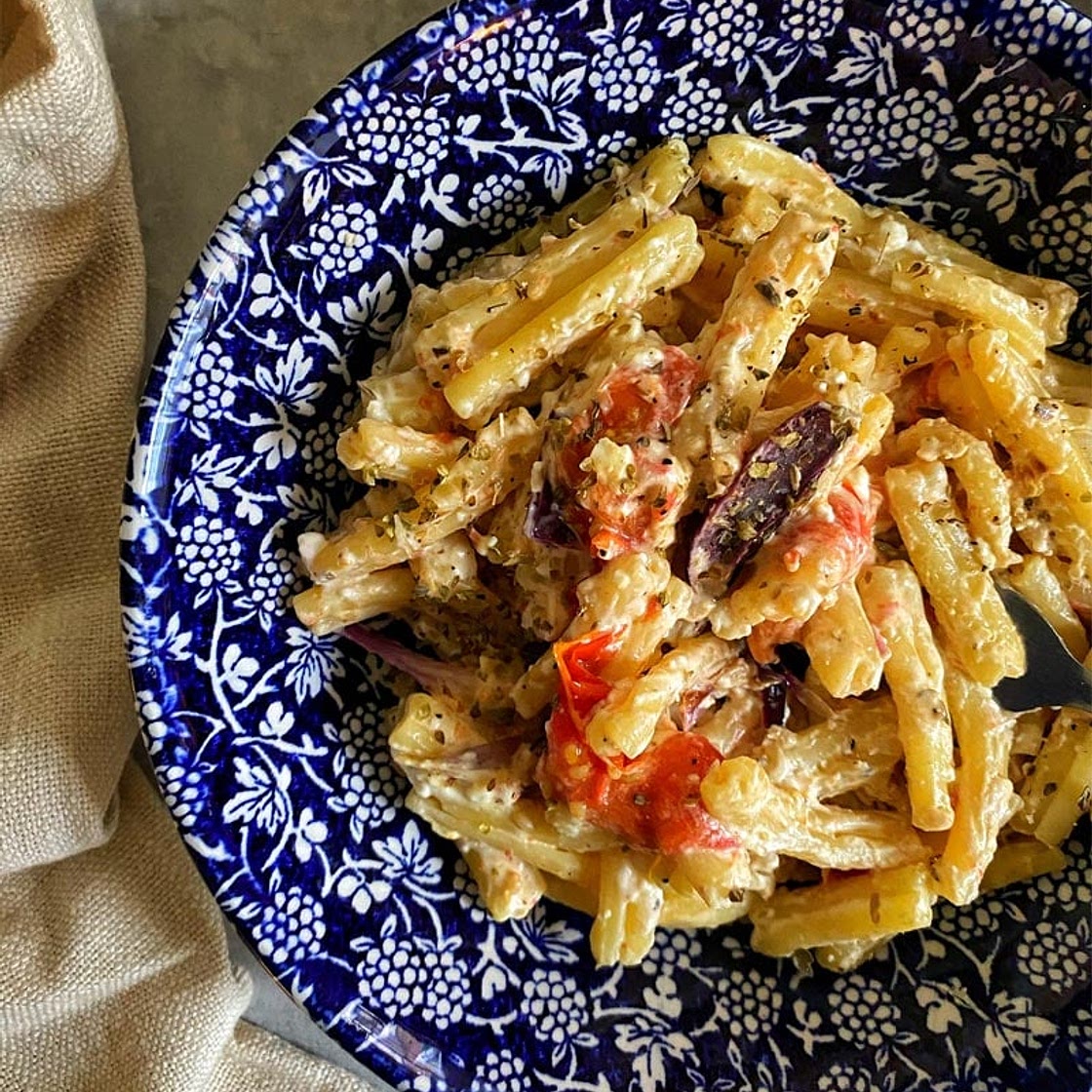Baked feta pasta