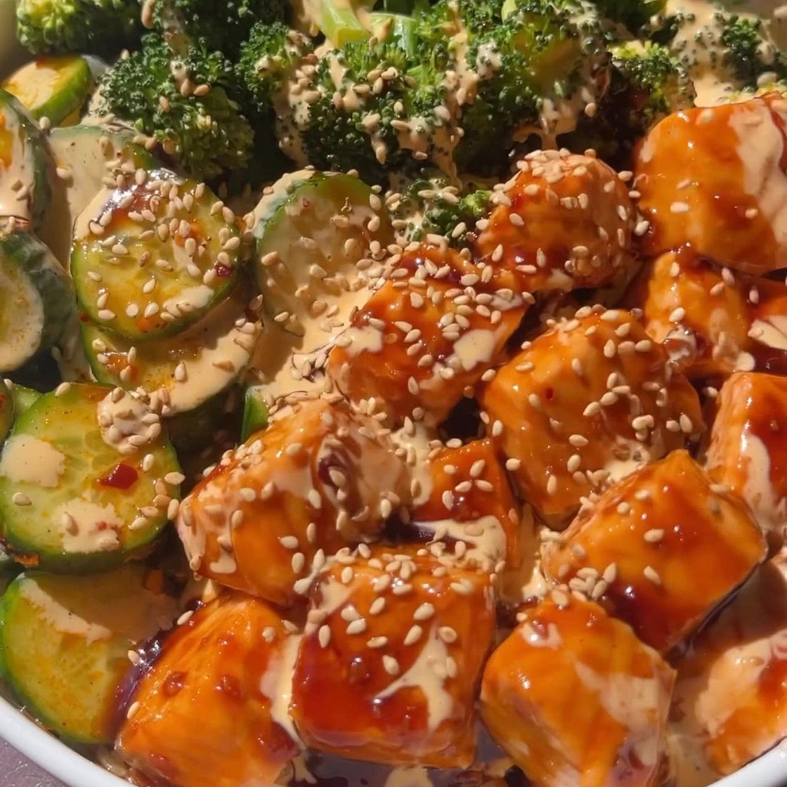Sticky Salmon Bowls