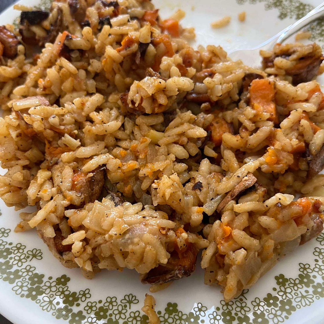 Sweet potato risotto 
