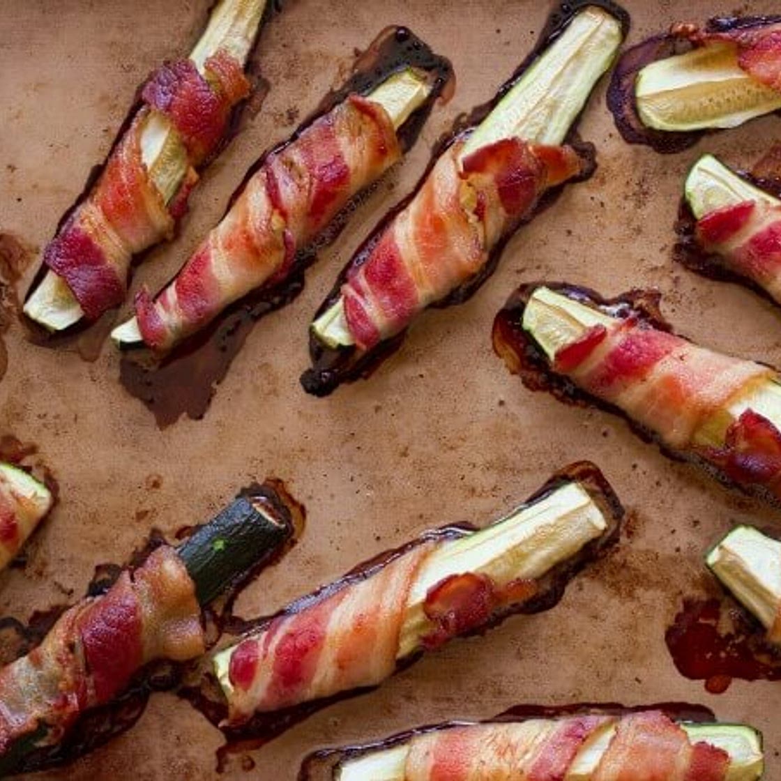 Dairy-Free Keto Bacon Wrapped Zucchini