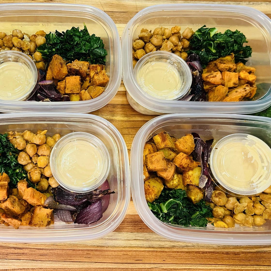 Vegan Sweet Potato Chickpea Buddha Bowl