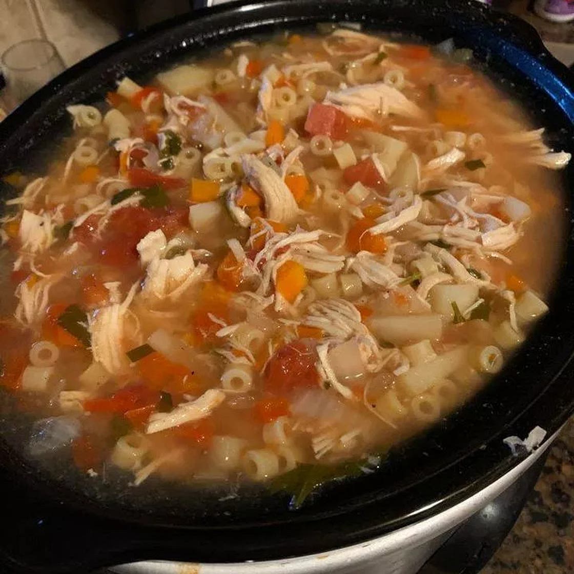 Sicilian Chicken Soup - 200kcal