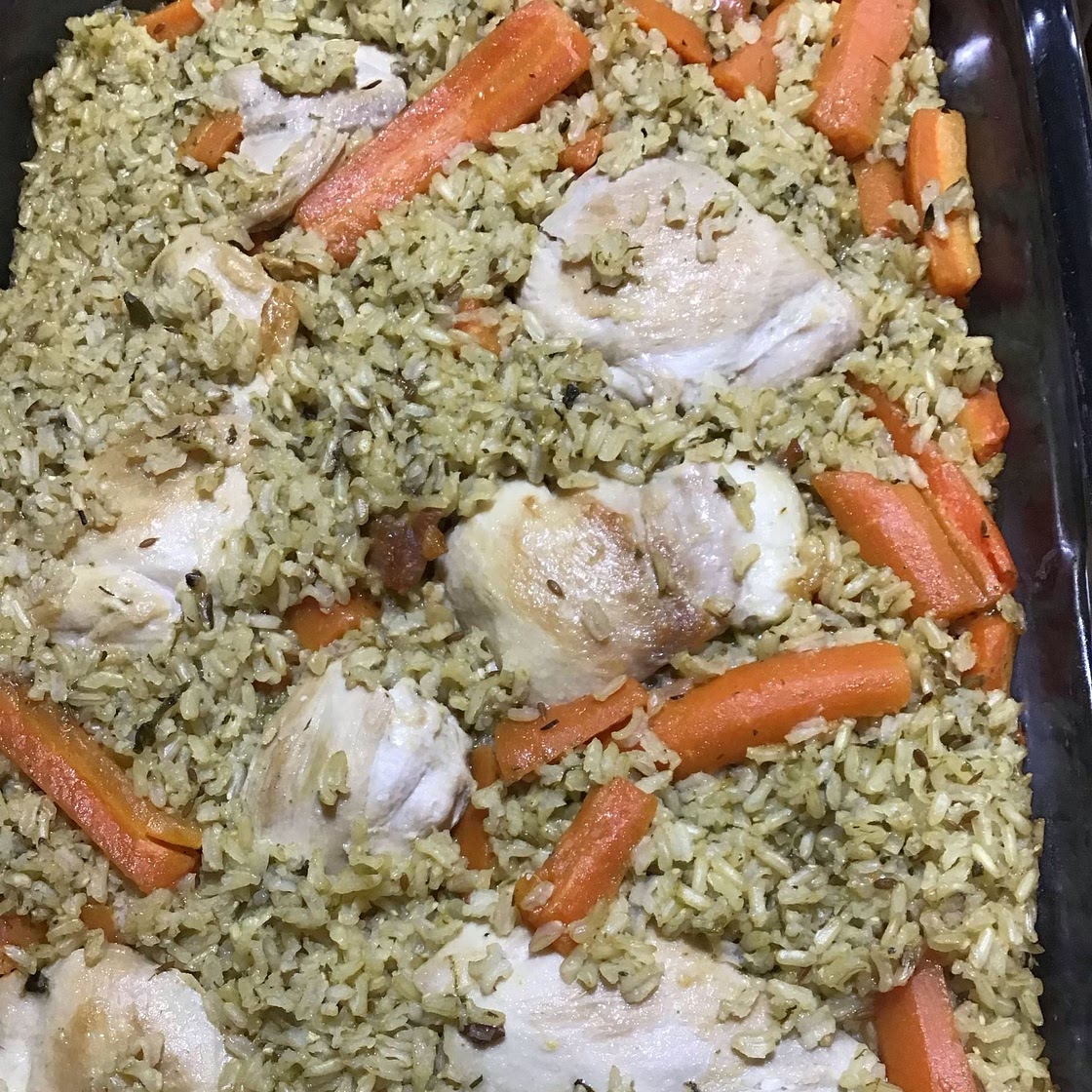 Healthy chicken and rice