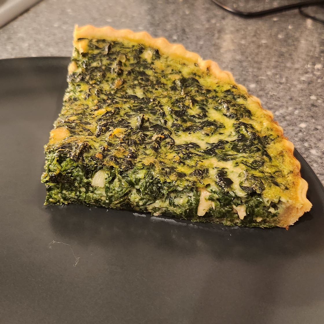 Spinach Salmon Quiche