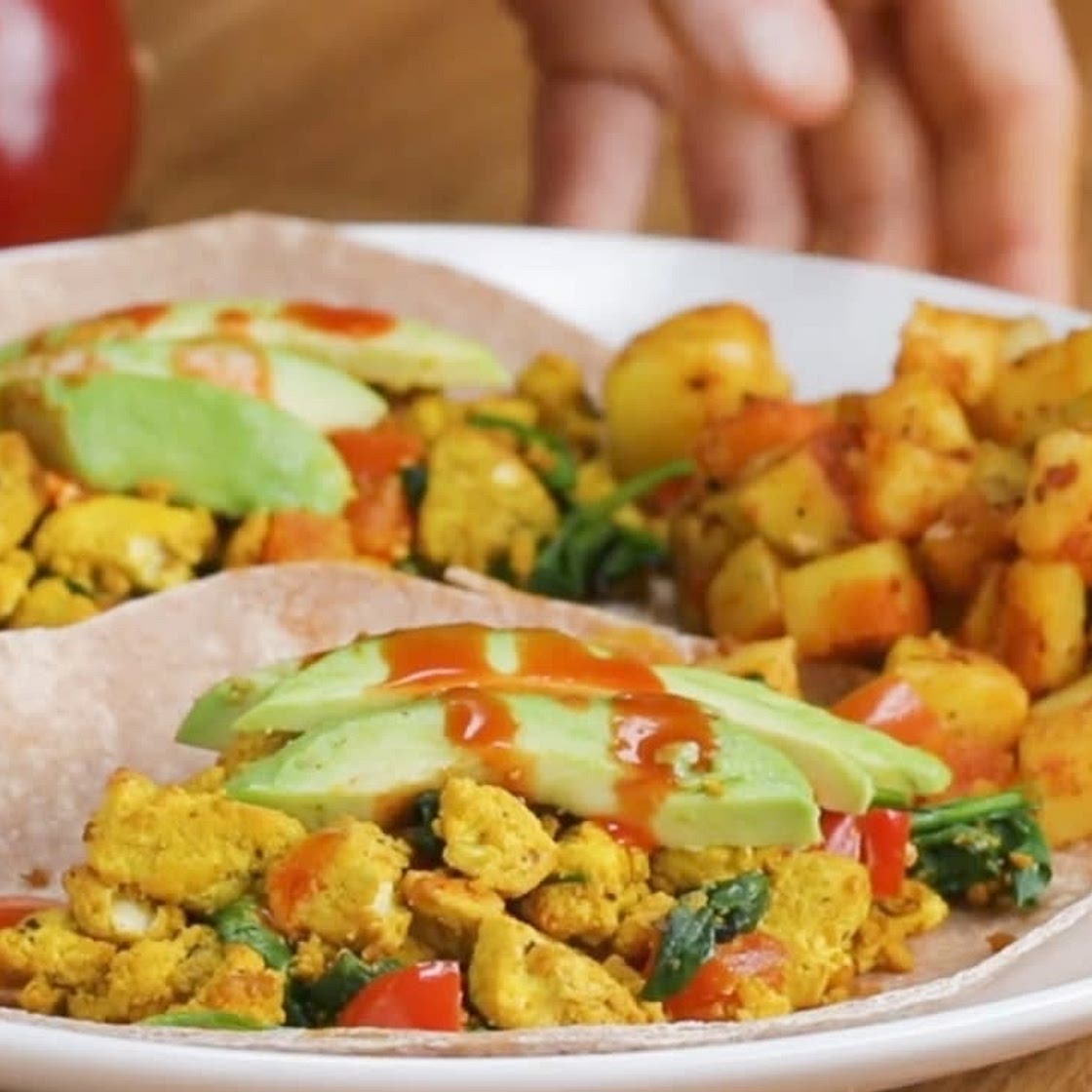 Tofu Scramble Breakfast Tacos