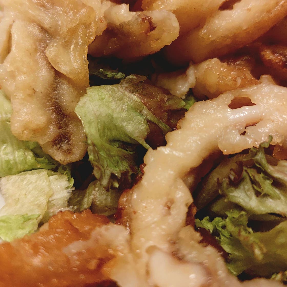 Fried seafood