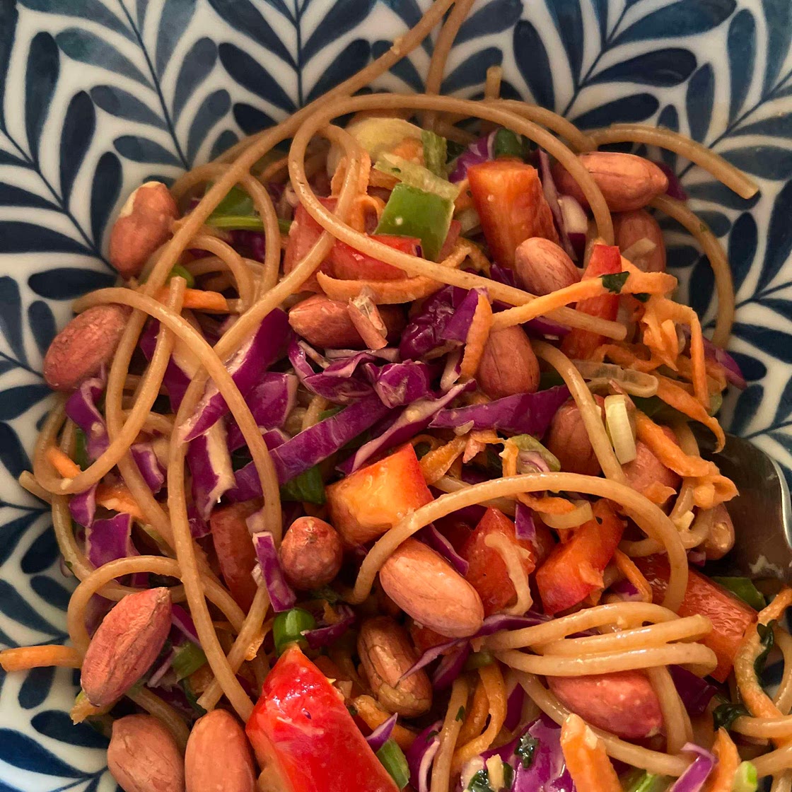 Thai peanut noodle salad