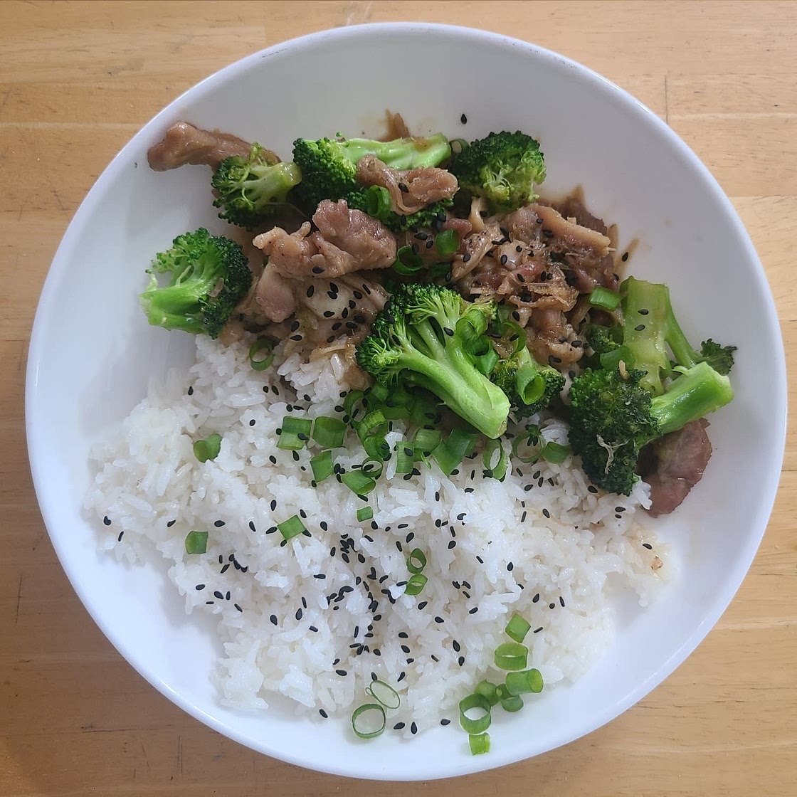 Hoisin Honey Chicken with Green Beans and Rice