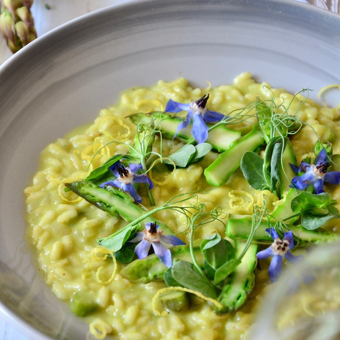 Asparagus risotto