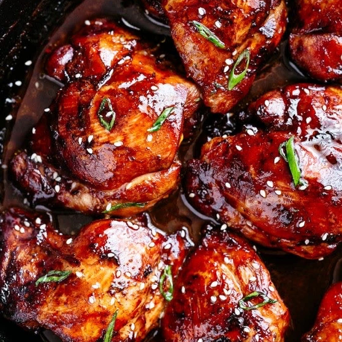 Soy Garlic Chicken Thighs 