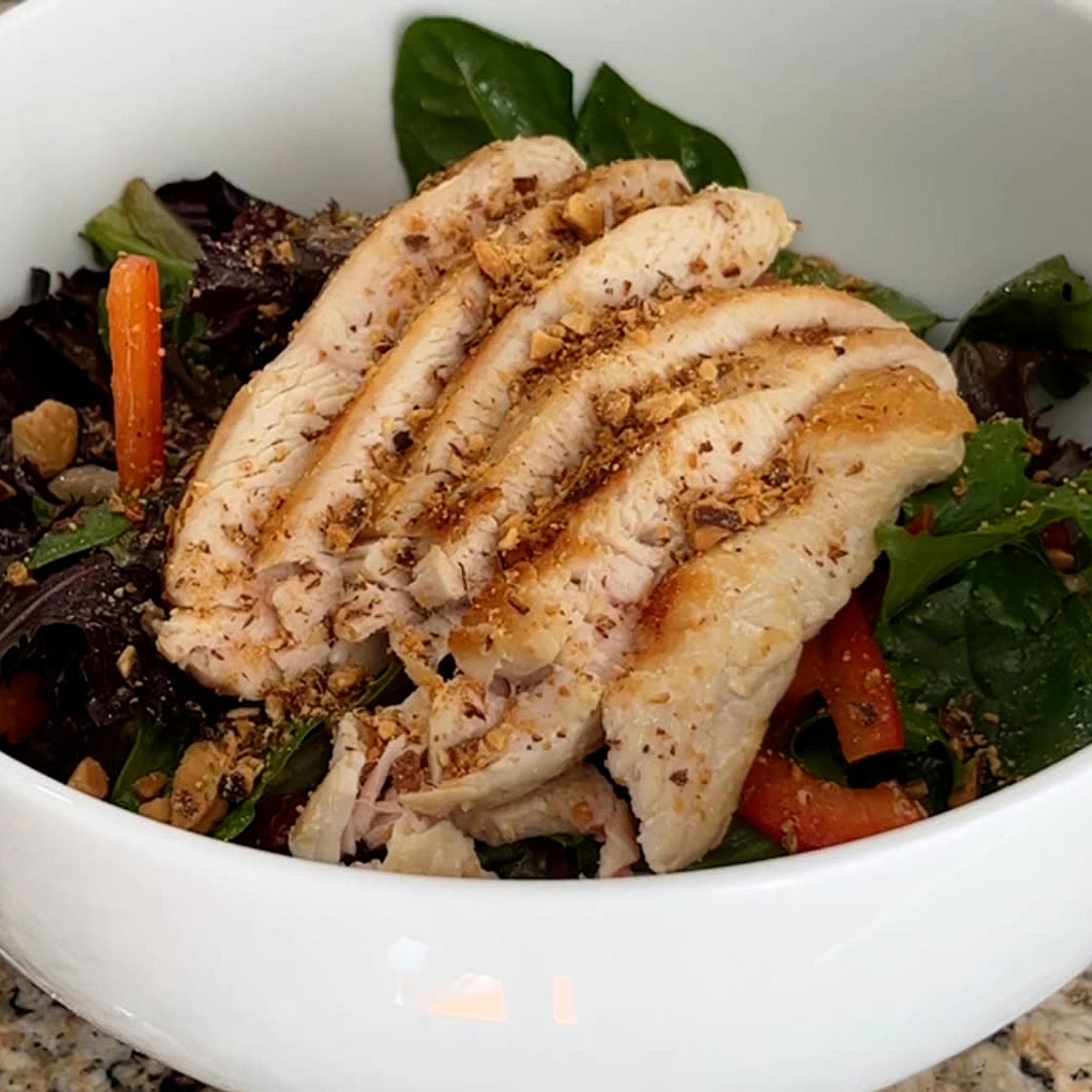 Almond Chicken Salad w/ Citrus Vinaigrette