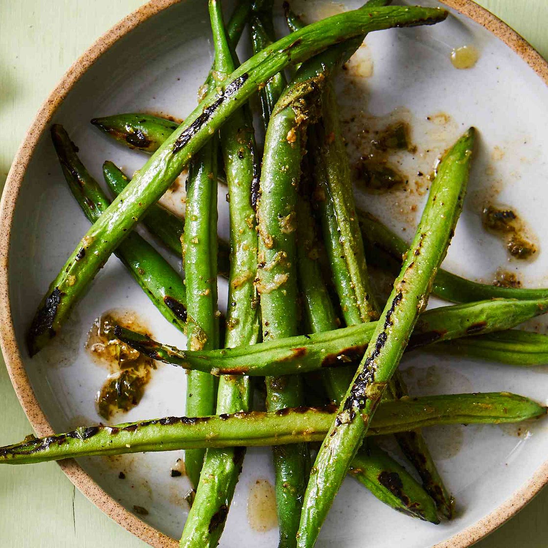 Marinated Charred Green Beans